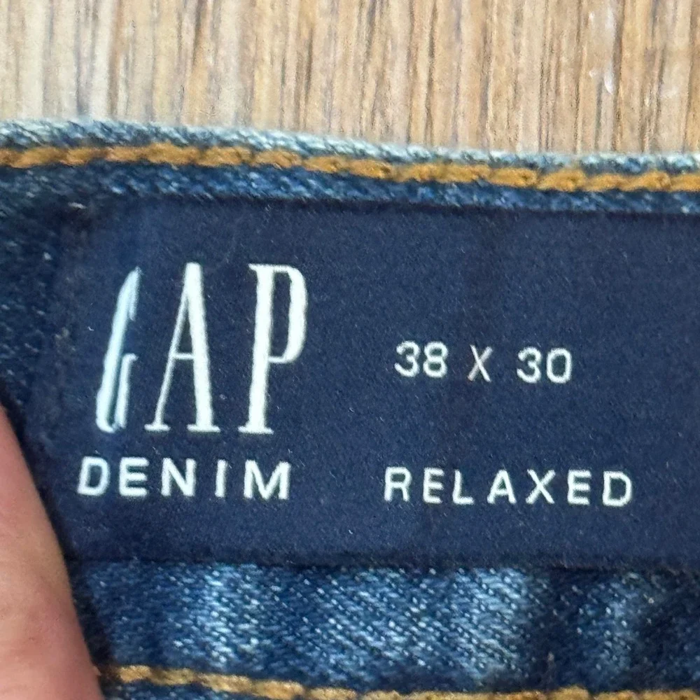 Gap Denim Mens Relaxed Fit Jeans Blue Medium Wash 38x30 497114-00